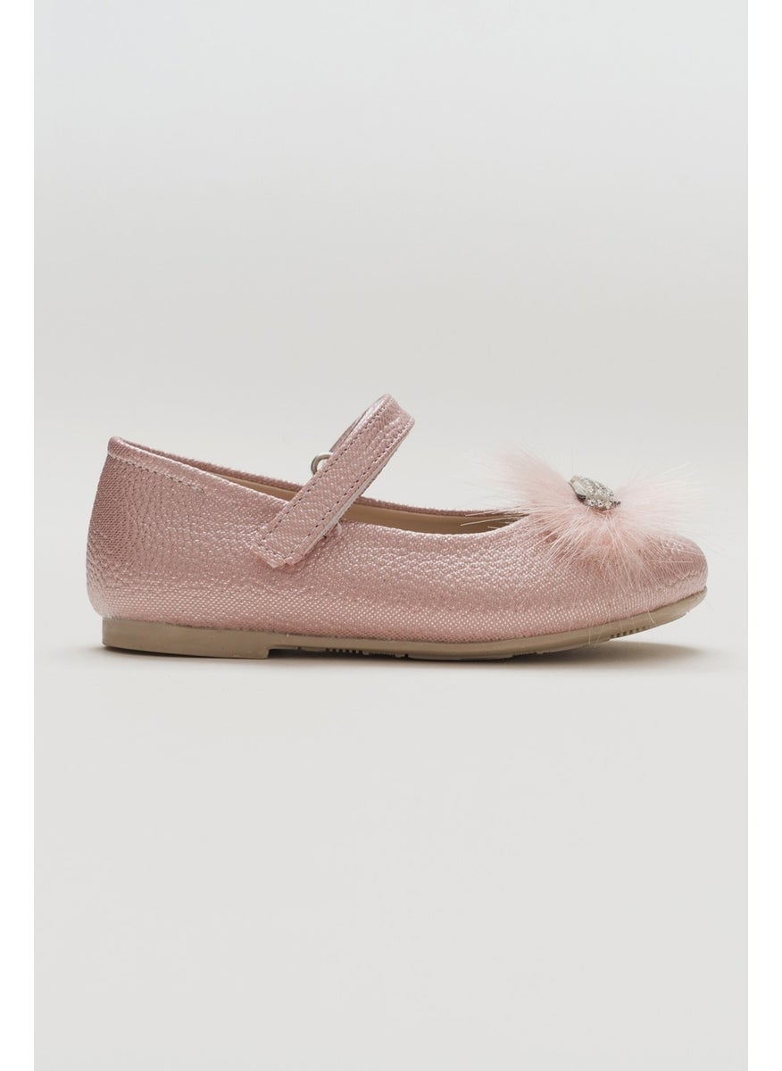 Girls Powder Fashion Ballerinas