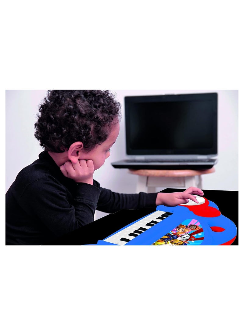 Paw Patrol Electronic Piano | For Kids and Boys | Light Effects | Microphone | Drums | Built-in Speaker | DJ Player | Blue/Red