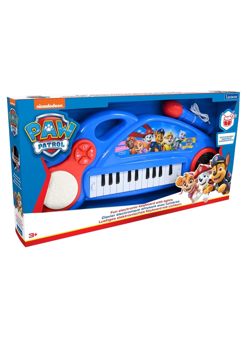 Paw Patrol Electronic Piano | For Kids and Boys | Light Effects | Microphone | Drums | Built-in Speaker | DJ Player | Blue/Red