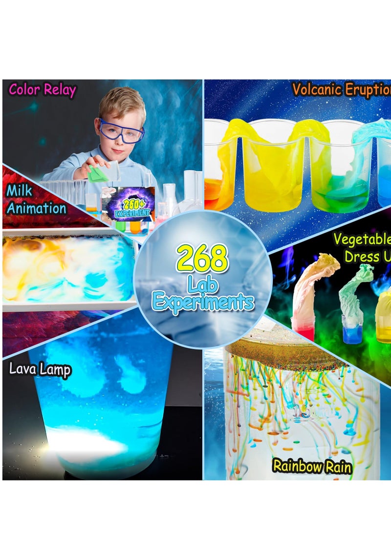 268 Science Experiments Science Kits, Volcano Eruptions, Chemistry STEM Projects, Magic Science, Suitable for Kids Age 6-8-12 5-8