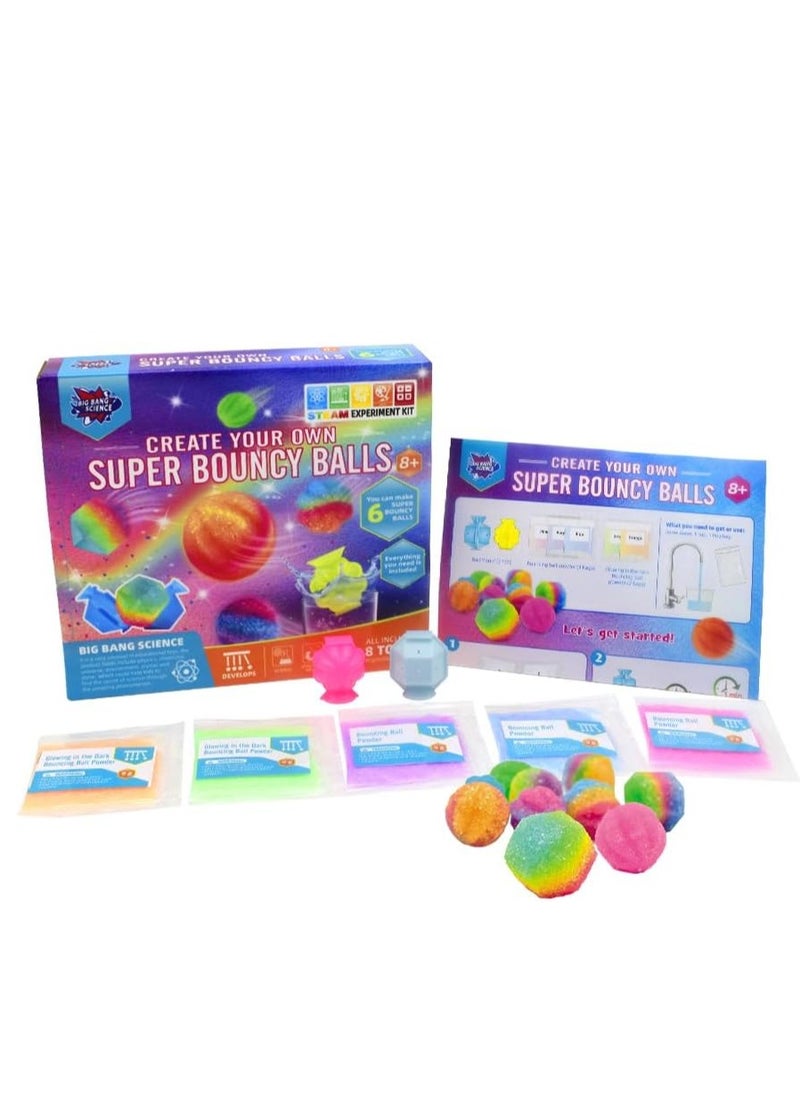 Brain Giggles STEM Educational Toys Science Experiment Toys for Kids - Super Bouncy Balls