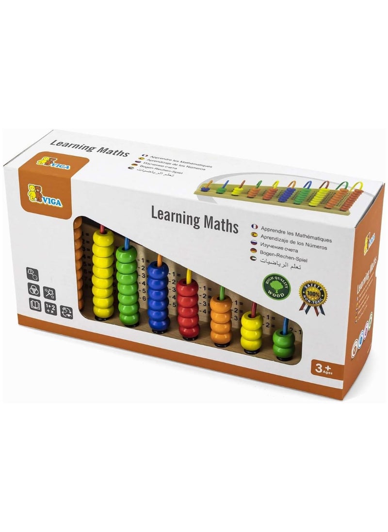 Wooden Abacus & Math Learning Board – Educational Toy