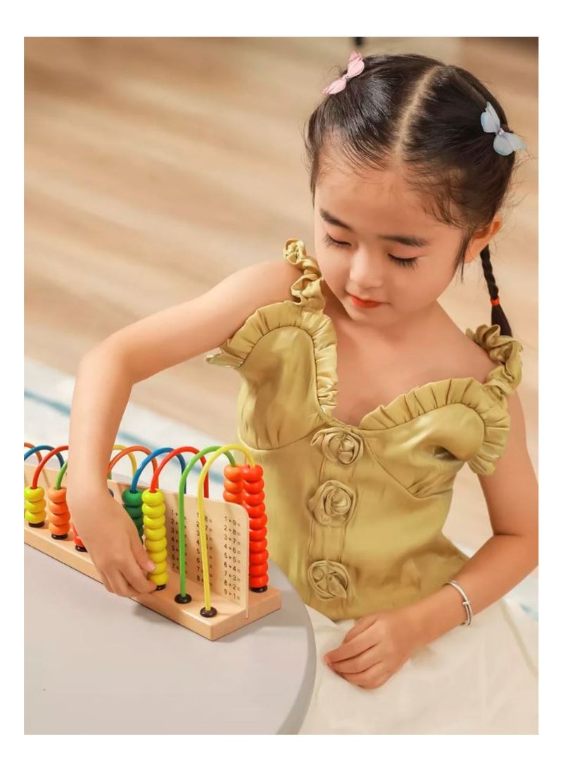Wooden Abacus & Math Learning Board – Educational Toy