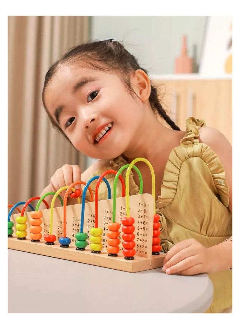 Wooden Abacus & Math Learning Board – Educational Toy