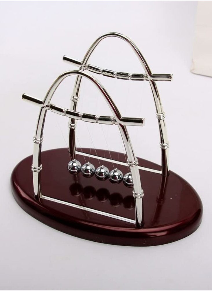 Newton's Balance Ball, Educational Science Balance Balls Newton's Cradle Pendulum Balls Stress Relief Toy Ornament for Home Office Desktop Decor Birthday Gift