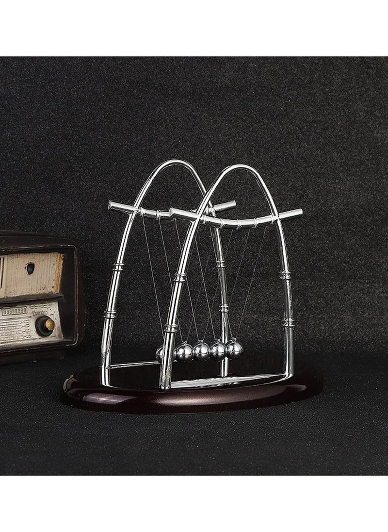 Newton's Balance Ball, Educational Science Balance Balls Newton's Cradle Pendulum Balls Stress Relief Toy Ornament for Home Office Desktop Decor Birthday Gift