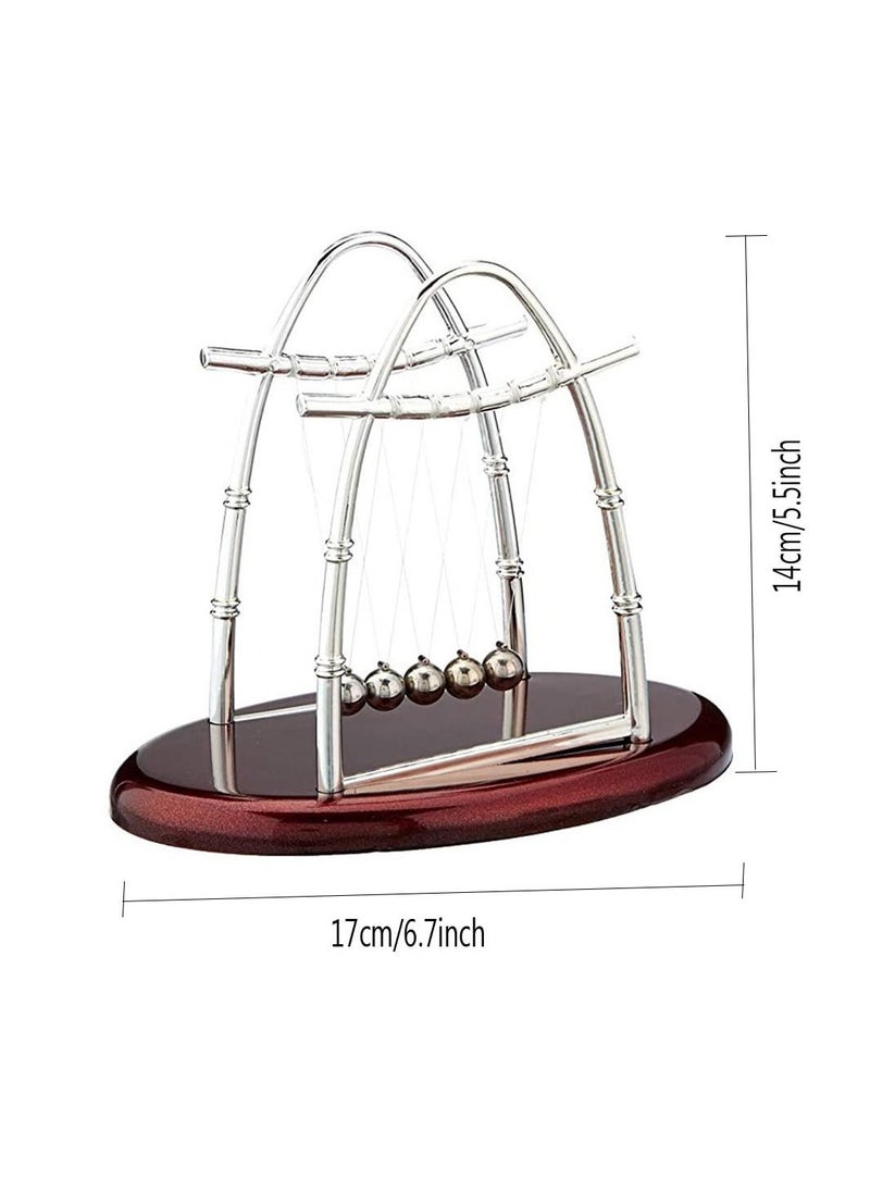 Newton's Balance Ball, Educational Science Balance Balls Newton's Cradle Pendulum Balls Stress Relief Toy Ornament for Home Office Desktop Decor Birthday Gift