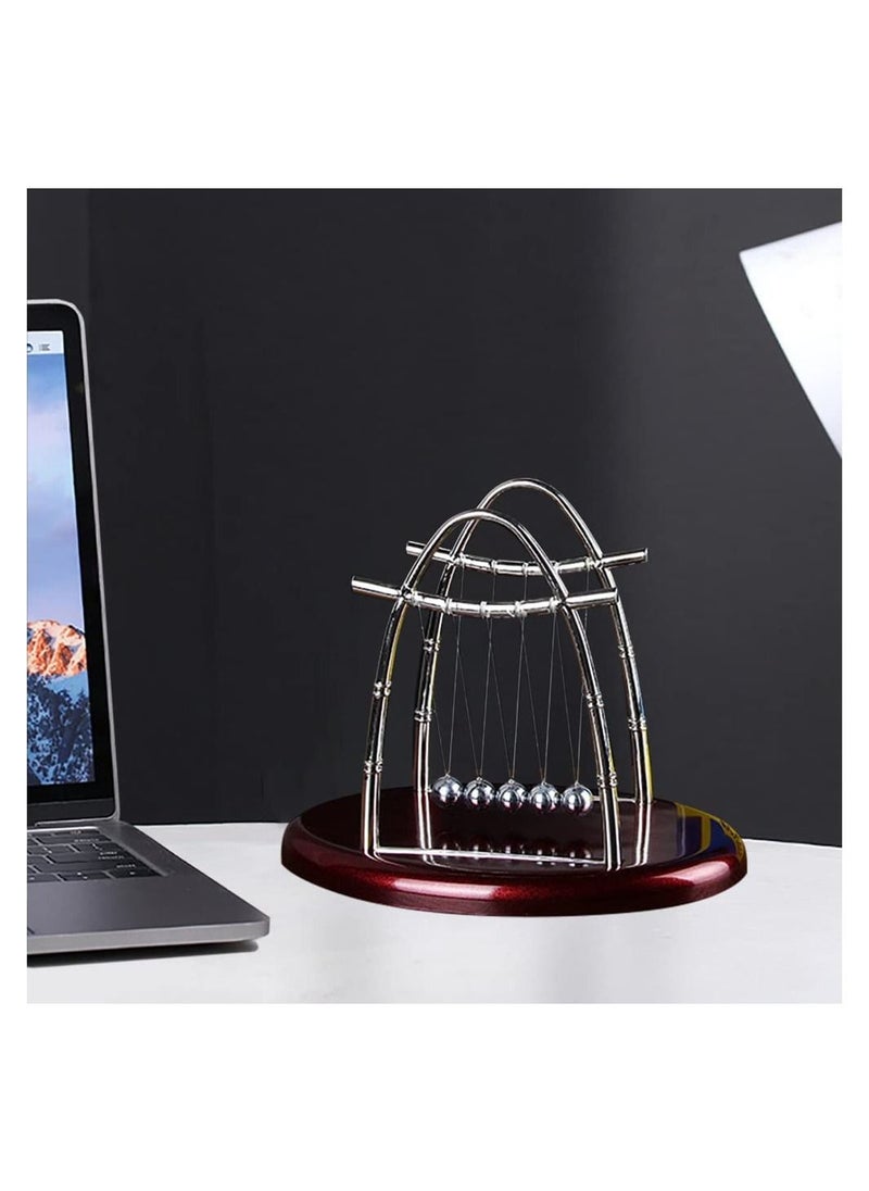 Newton's Balance Ball, Educational Science Balance Balls Newton's Cradle Pendulum Balls Stress Relief Toy Ornament for Home Office Desktop Decor Birthday Gift