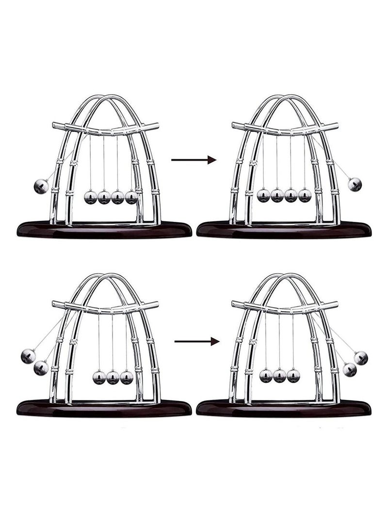 Newton's Balance Ball, Educational Science Balance Balls Newton's Cradle Pendulum Balls Stress Relief Toy Ornament for Home Office Desktop Decor Birthday Gift