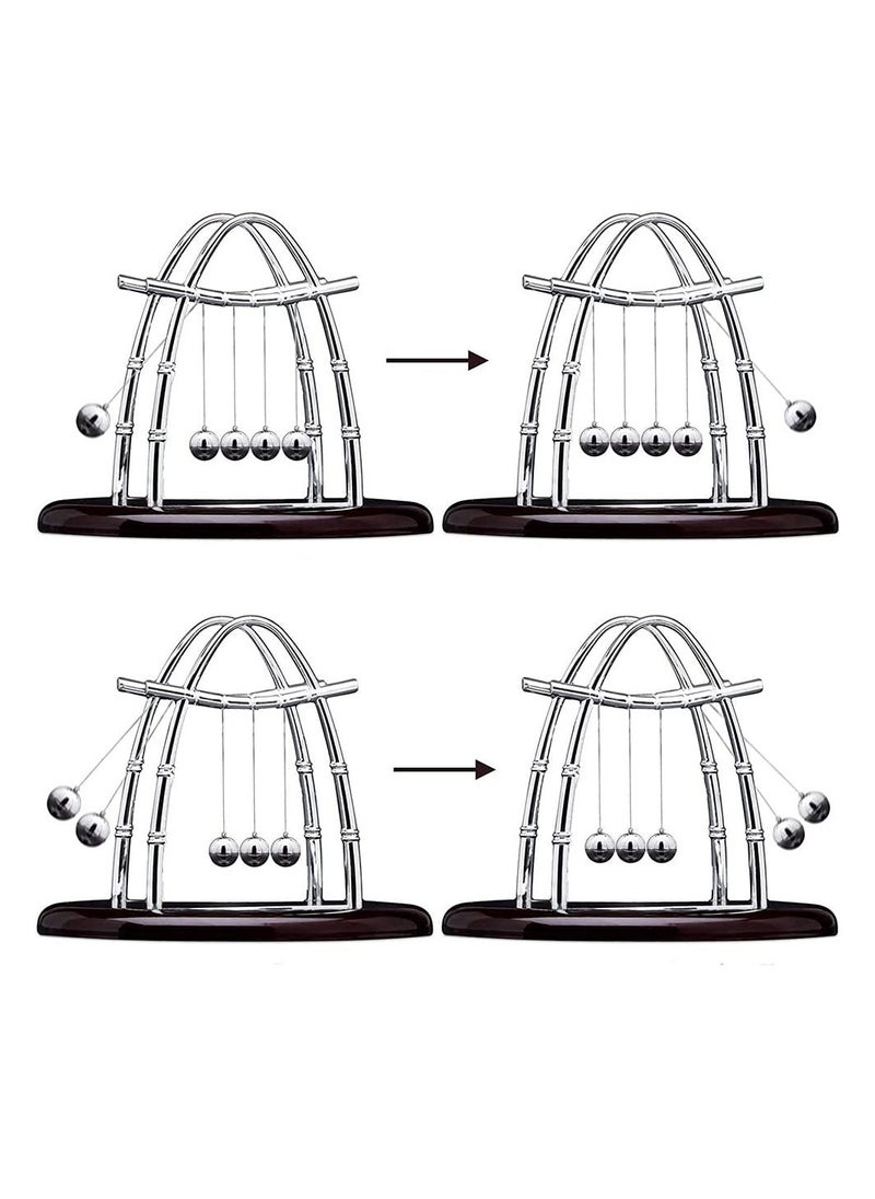 Newton's Balance Ball, Educational Science Balance Balls Newton's Cradle Pendulum Balls Stress Relief Toy Ornament for Home Office Desktop Decor Birthday Gift