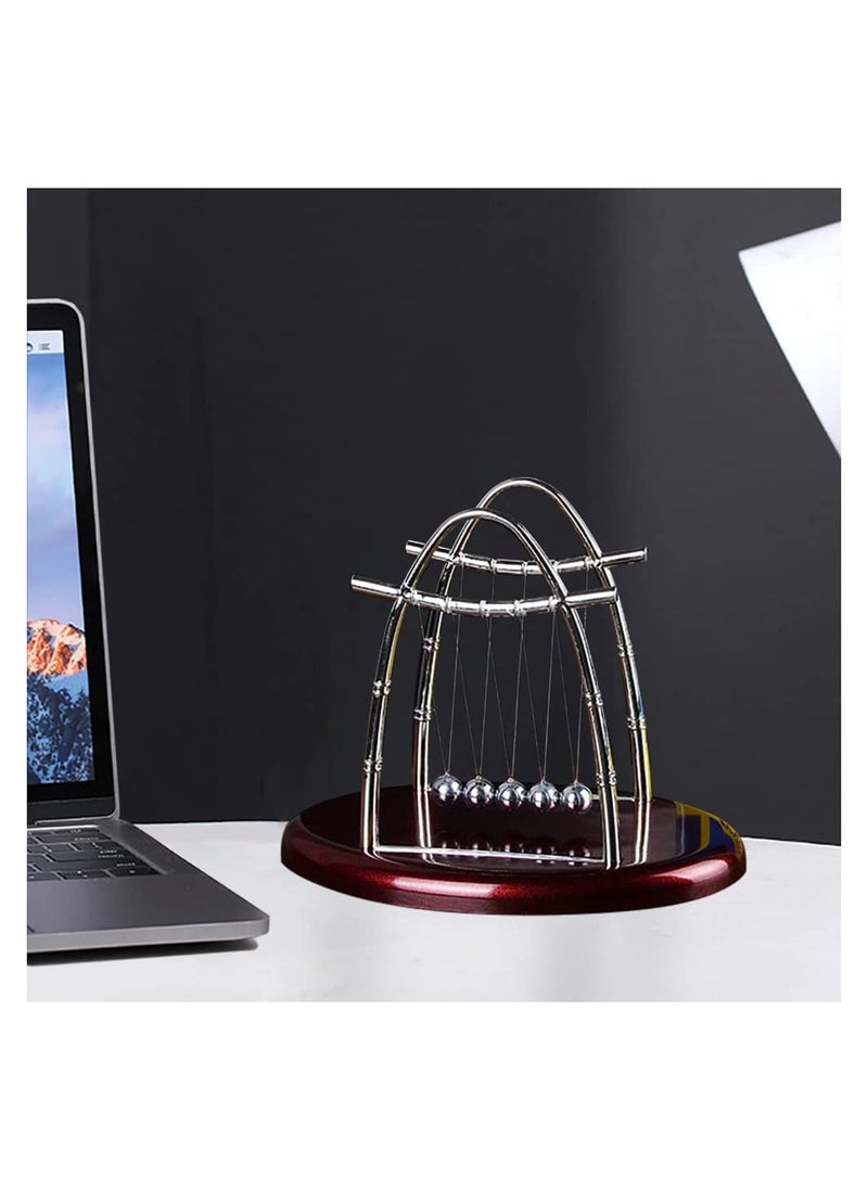 Newton's Balance Ball, Educational Science Balance Balls Newton's Cradle Pendulum Balls Stress Relief Toy Ornament for Home Office Desktop Decor Birthday Gift