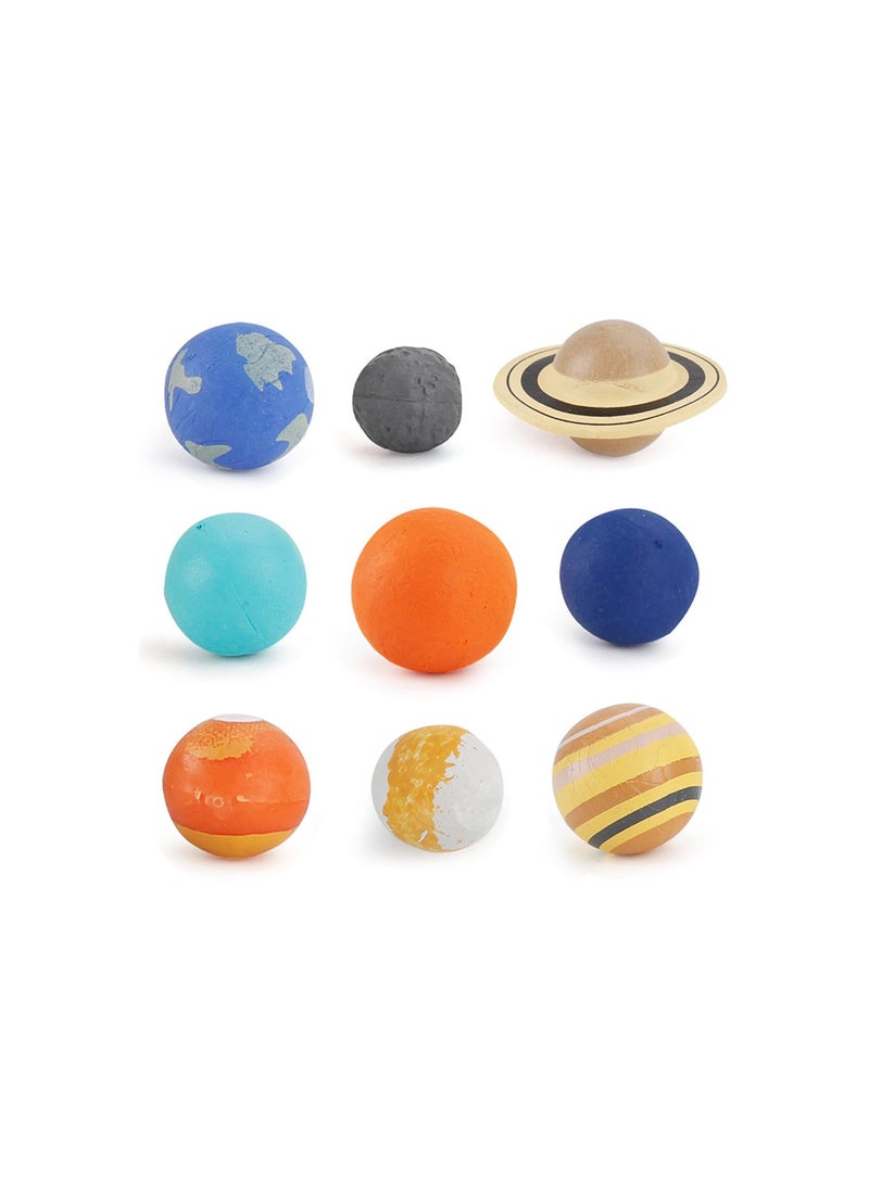 Nine Planets Model, Solar System Planet, Figure Playsets Collection Educational Toy for Astronomy Enthusiast, Fit for Toddlers and Kids