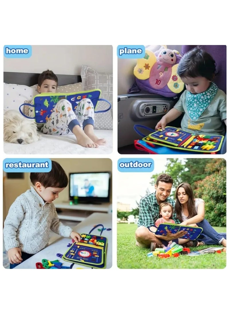 25-in-1 Ultimate Learning Board-Sorting and Stacking Toys For Development Fine Skills, Hand-Eye Coordination, Perfect Companion For Little Explorers, Ideal Gift for 1-4 Year Old Toddlers On Christmas, Halloween, Birthdays.