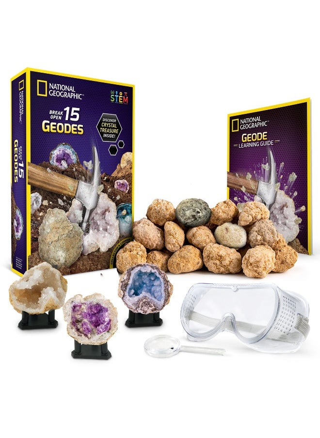 National Geographic Break Open 15 Geodes Kit