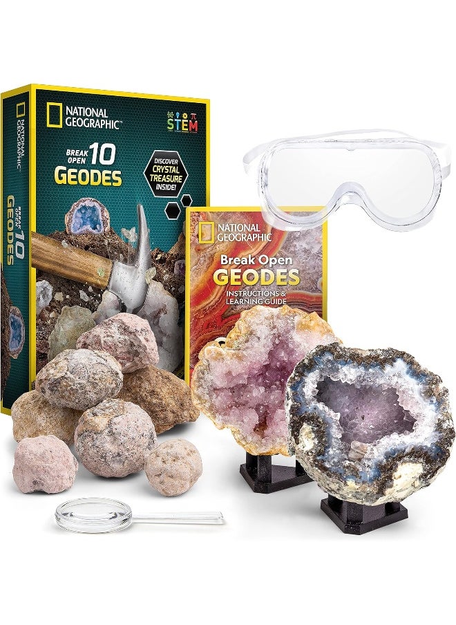 National Geographic Break Open 10 Geodes Kit