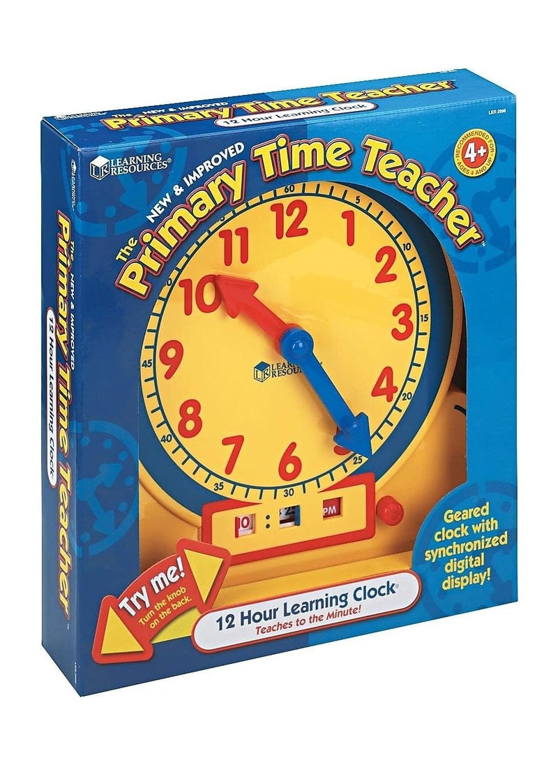 Primary Time Teaching 12-Hour Learning Clock