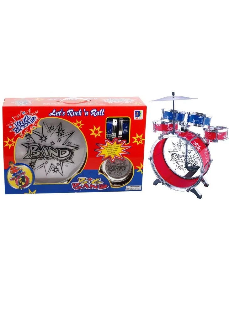 Educational Rock Design Plastic Kids Toys musical Jazz Drum Set