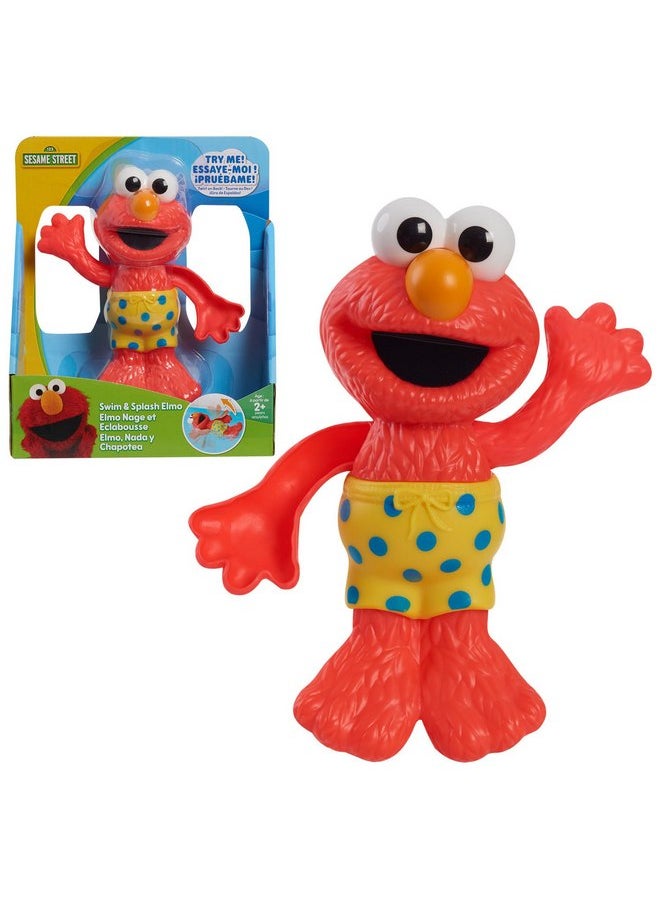 Sesame Street Swim and Splash 7-inch Elmo Wind Up Bath and Pool Toy, Kids Toys for Ages 2 Up by Just Play