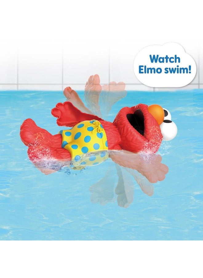 Sesame Street Swim and Splash 7-inch Elmo Wind Up Bath and Pool Toy, Kids Toys for Ages 2 Up by Just Play