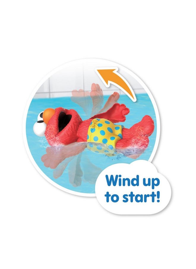 Sesame Street Swim and Splash 7-inch Elmo Wind Up Bath and Pool Toy, Kids Toys for Ages 2 Up by Just Play