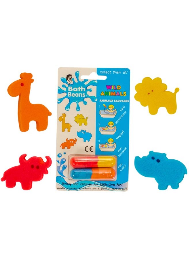 Wild Animals Water Growing Bath Bean Toy for Kids [Capsule Creature Expandable Animals Fun in The Bathtub | Educational & Learning Toy for Toddlers Great Party Favor Toys for Children 3+ Years.
