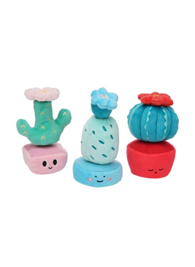 Manhattan Toy Cactus Garden 9 Piece Mix & Match Magnetic Plush Stacking Toy Playset