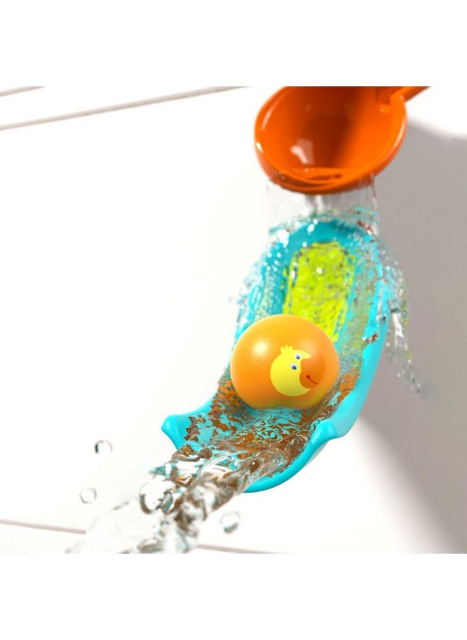 HABA Bathtub Ball Track - Bathing Bliss Waterslide with 4 Animal Balls