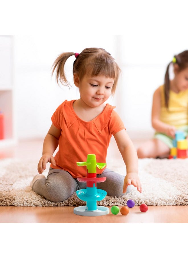 Lollipop Rainbow Ball Drop Tower: Baby Toys for Toddlers Includes 4 Balls - Stimulate Curiosity and Motor Skills with This Engaging Ball Drop Toys for Toddlers