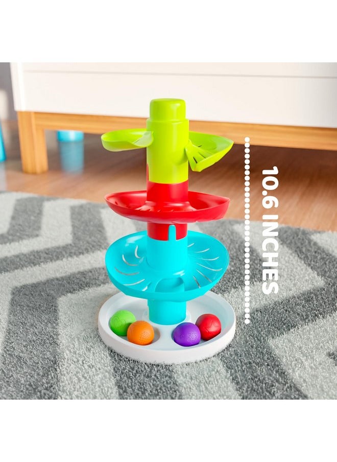 Lollipop Rainbow Ball Drop Tower: Baby Toys for Toddlers Includes 4 Balls - Stimulate Curiosity and Motor Skills with This Engaging Ball Drop Toys for Toddlers