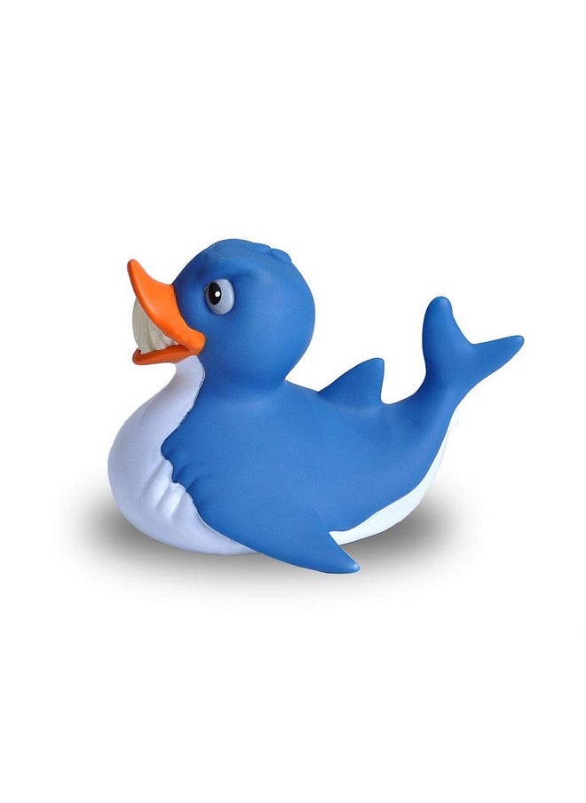 Wild Republic Rubber Ducks, Bath Toys, Kids Gifts, Pool Toys, Water Toys, Shark, 4