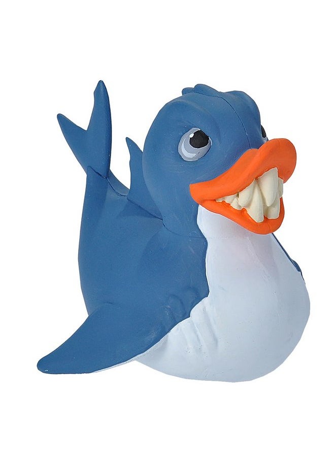 Wild Republic Rubber Ducks, Bath Toys, Kids Gifts, Pool Toys, Water Toys, Shark, 4