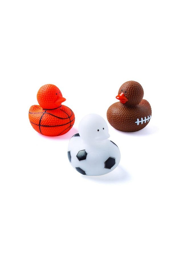 Fun Express Sports Ball Rubber Duckies - Toys - 12 Pieces