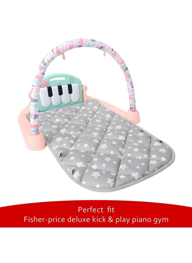 Baby Gym Play Mat Compatible with Fisher-Price Deluxe Kick 'n Play Piano Gym, Baby Playmat Floor Mat for Infants, Babies, Toddlers