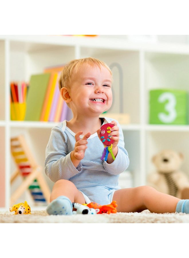 Lollipop Kids Car Keys Sensory BabyToy: Teething Keys, Baby Rattle, All in One! Sensory Toys for Babies and Toddlers. Adventure Ready Batteries Included