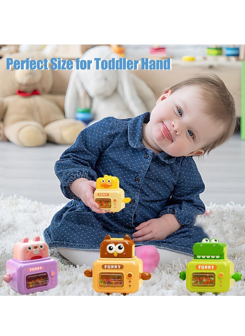 4 Pack Press and Go Cars Toys, Pull Back Cars Set, Infant Animal Cars, Push Go Friction Baby Toys, Infant Play Vehicle Set for Toddler 1-3 Boys and Girls