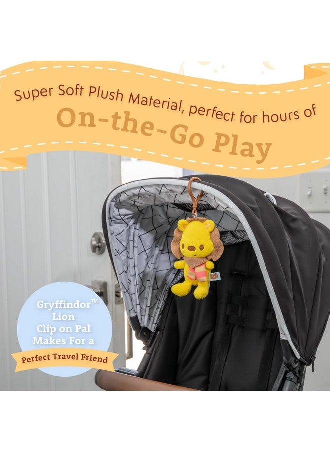 KIDS PREFERRED - Gryffindor™ Lion Clip on Pal - Stimulating Harry Potter Travel Toy for Babies