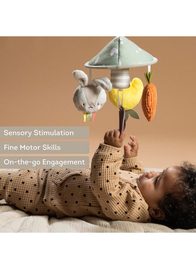 Taf Toys Pram Mobile - Colorful and Interactive Baby Stroller Mobile with Chime Bells, Teether and Hanging Dolls - Lightweight, Easy Attach, Developmental Toy for Baby's Senses and Motor Skills