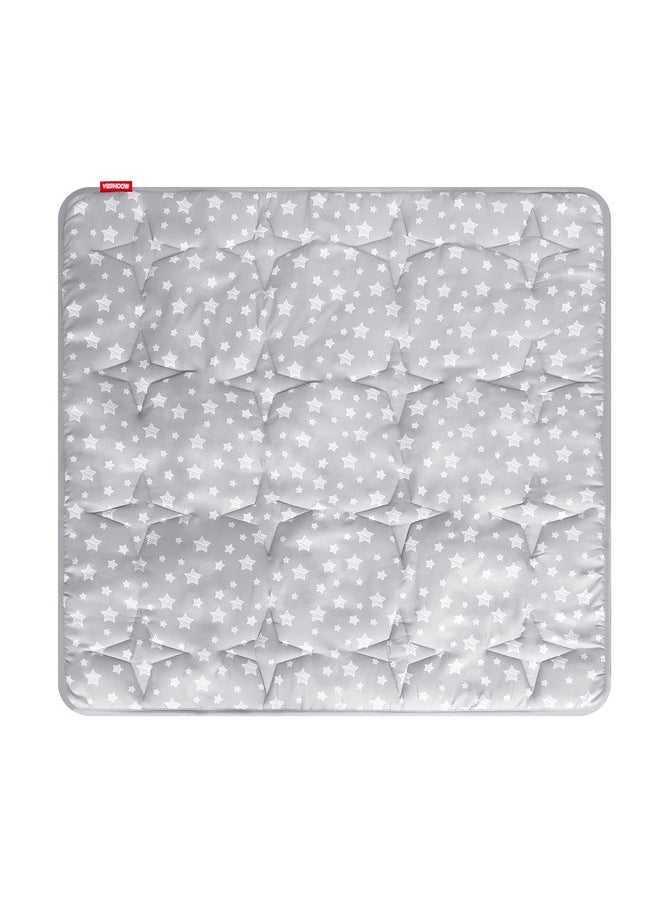 Kids Play Mat for Indoor and Outdoor Playhouse Tent, Toddler Mat Pad Fitted for 47x47 Inch Kids Indoor and Outdoor Fun Playtime Tent, Star Print Baby Nursery Quilted Rug