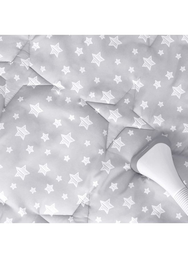 Kids Play Mat for Indoor and Outdoor Playhouse Tent, Toddler Mat Pad Fitted for 47x47 Inch Kids Indoor and Outdoor Fun Playtime Tent, Star Print Baby Nursery Quilted Rug