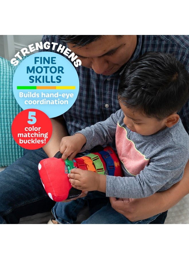 Buckle Toys - Bullet Racecar - Develop Fine Motor Skills - Sensory Learning Activity Toys - Toddler Plane Travel Essential