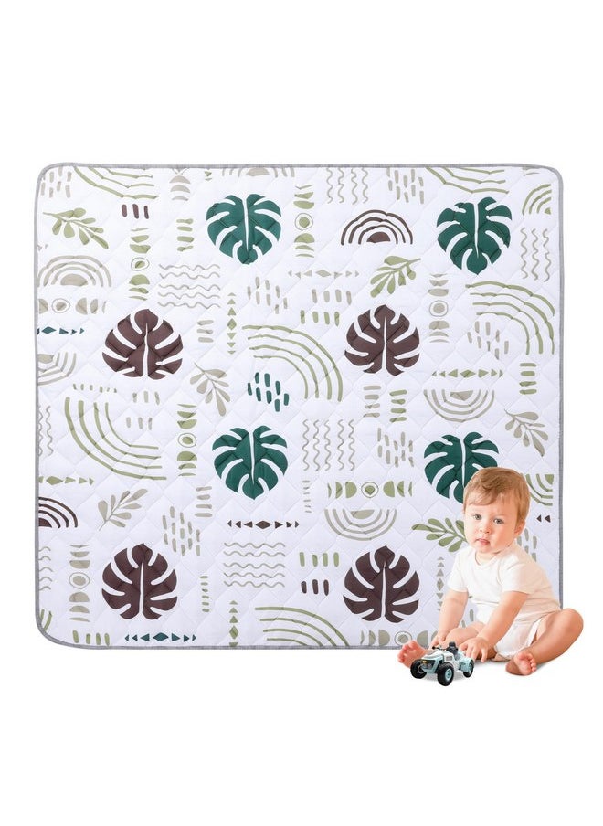 HOMBYS 71x79 Baby Play Mat for Floor, Thicken Play Mat for Playpen & PlayYard, Soft Padding Playmats for Baby & Toddlers Crawling & Playing, Foldable & Machine Washable Baby Crawling Mat, Boho Design