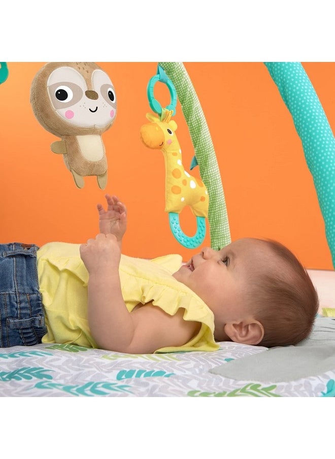 Bright Starts Hug 'N Cuddle Activity Gym & Playmat with Take-Along Toys