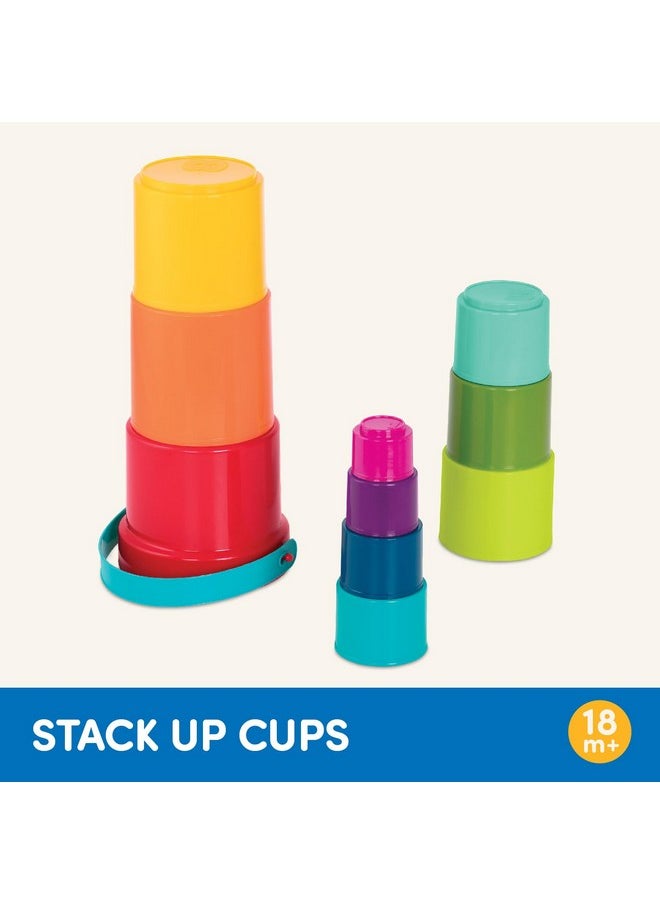 - Stacking Toy - Educational & Dexterity Toy - Nesting Cup Playset - Water & Beach Toys - 18 Months + - Stack Up Cups, Medium, 10 Pieces Set
