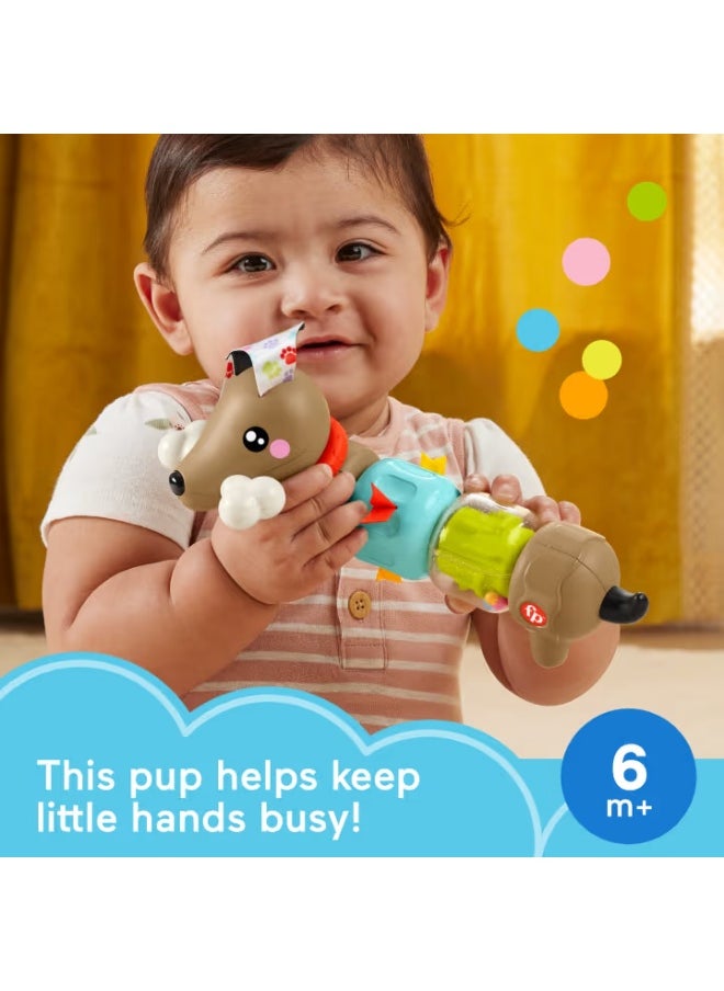 Fisher-Price Fp Pets Click & Spin Activity Pup Toy for Babies