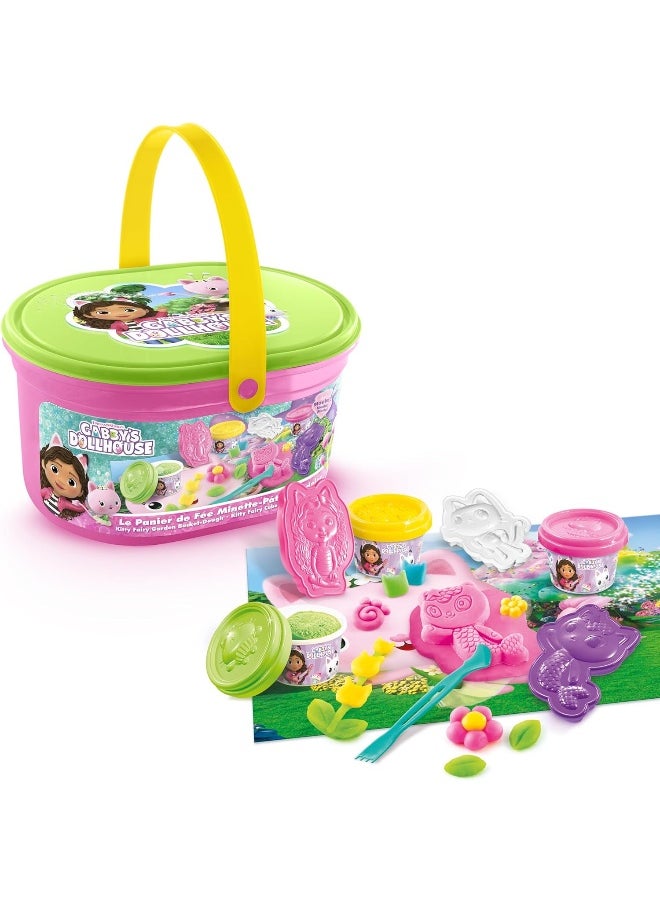 Gabby's Dollhouse Kitty Fairy Garden Bucket Playset - Dough