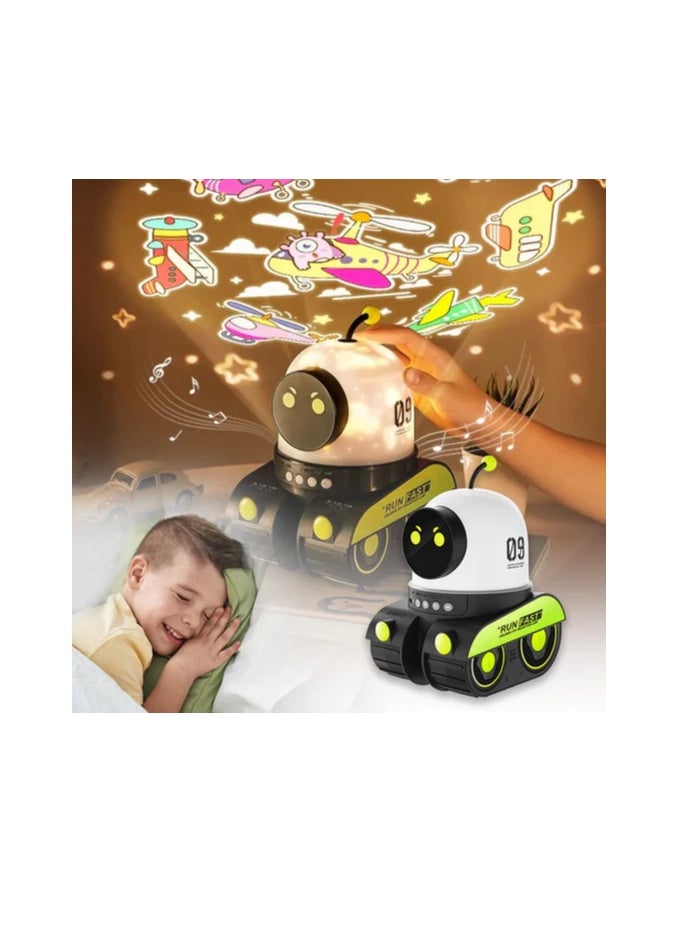 Kids' Dream! LED Projector, Music & Robot - Night Lights Magic