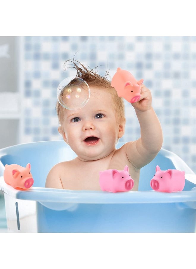 100 Pieces Mini Rubber Bath Pig Float Pigs Mini Rubber Pigs Bulk Rubber Piggy Bath Toys for Pig Themed Baby Shower Birthday Party Favors, Nude Color, Pink (Nude Color, Pink, Pig)