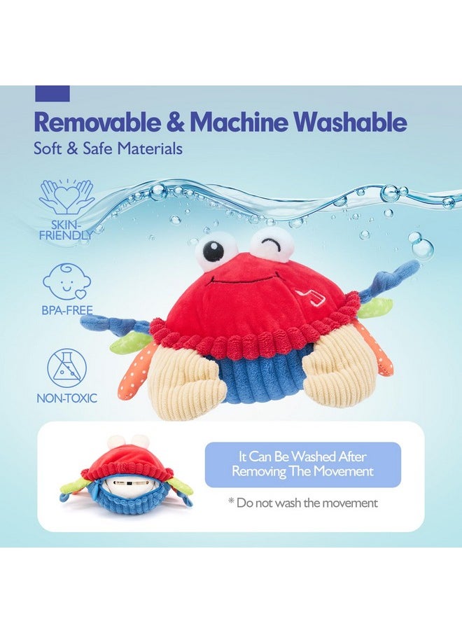 Baby Toys 6-12 Months - Musical Dancing Walking Moving Crab Tummy Time Sensory Toys For 12-18 Months Fun Interactive Infant Learning Toys Boy Girl Birthday Gifts Christmas Stocking Stuffers
