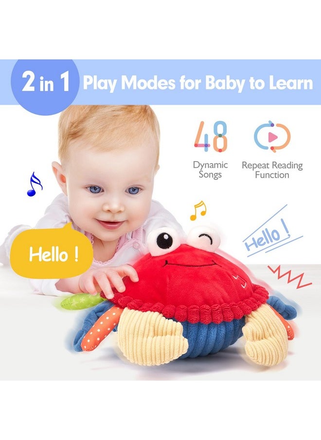 Baby Toys 6-12 Months - Musical Dancing Walking Moving Crab Tummy Time Sensory Toys For 12-18 Months Fun Interactive Infant Learning Toys Boy Girl Birthday Gifts Christmas Stocking Stuffers