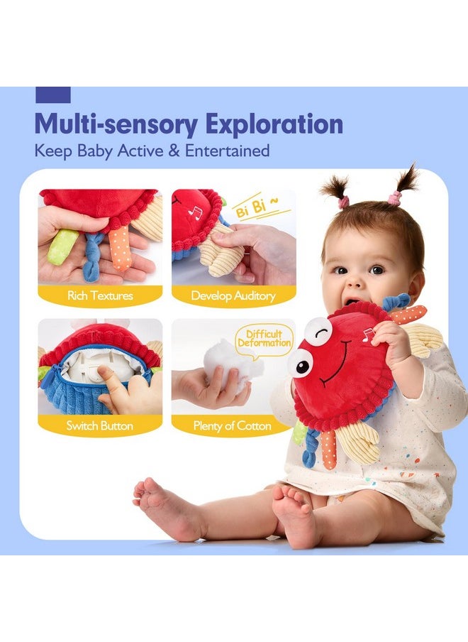 Baby Toys 6-12 Months - Musical Dancing Walking Moving Crab Tummy Time Sensory Toys For 12-18 Months Fun Interactive Infant Learning Toys Boy Girl Birthday Gifts Christmas Stocking Stuffers